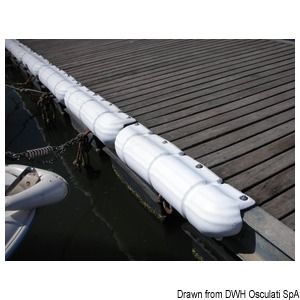 Protezione per pontile 900 mm bianco